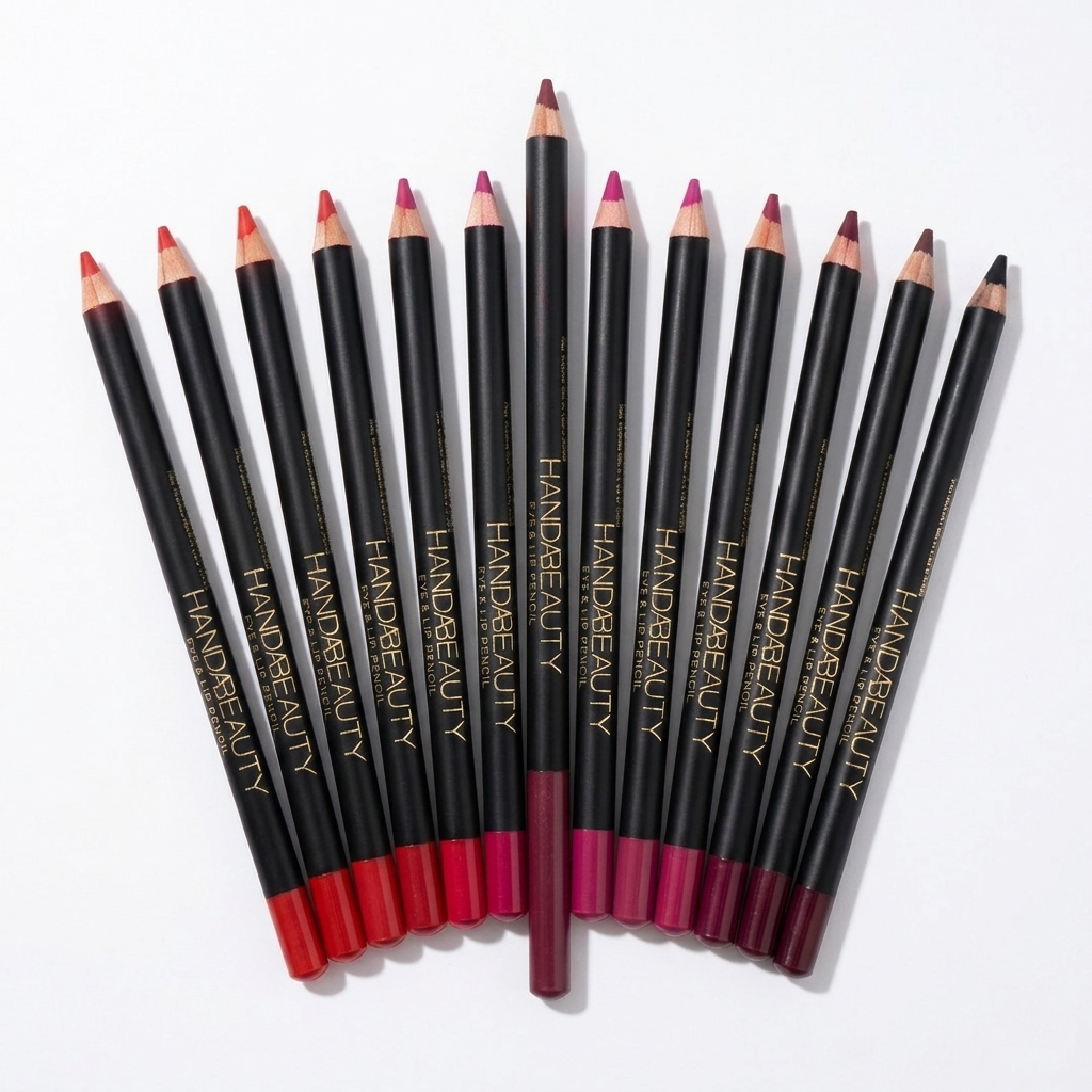 Lip Pencil Pack of 12 | Lip & Eye Liner Pencils | Long Lasting Smooth Makeup Pencils | Imported Quality Lip Pencil Set for Women