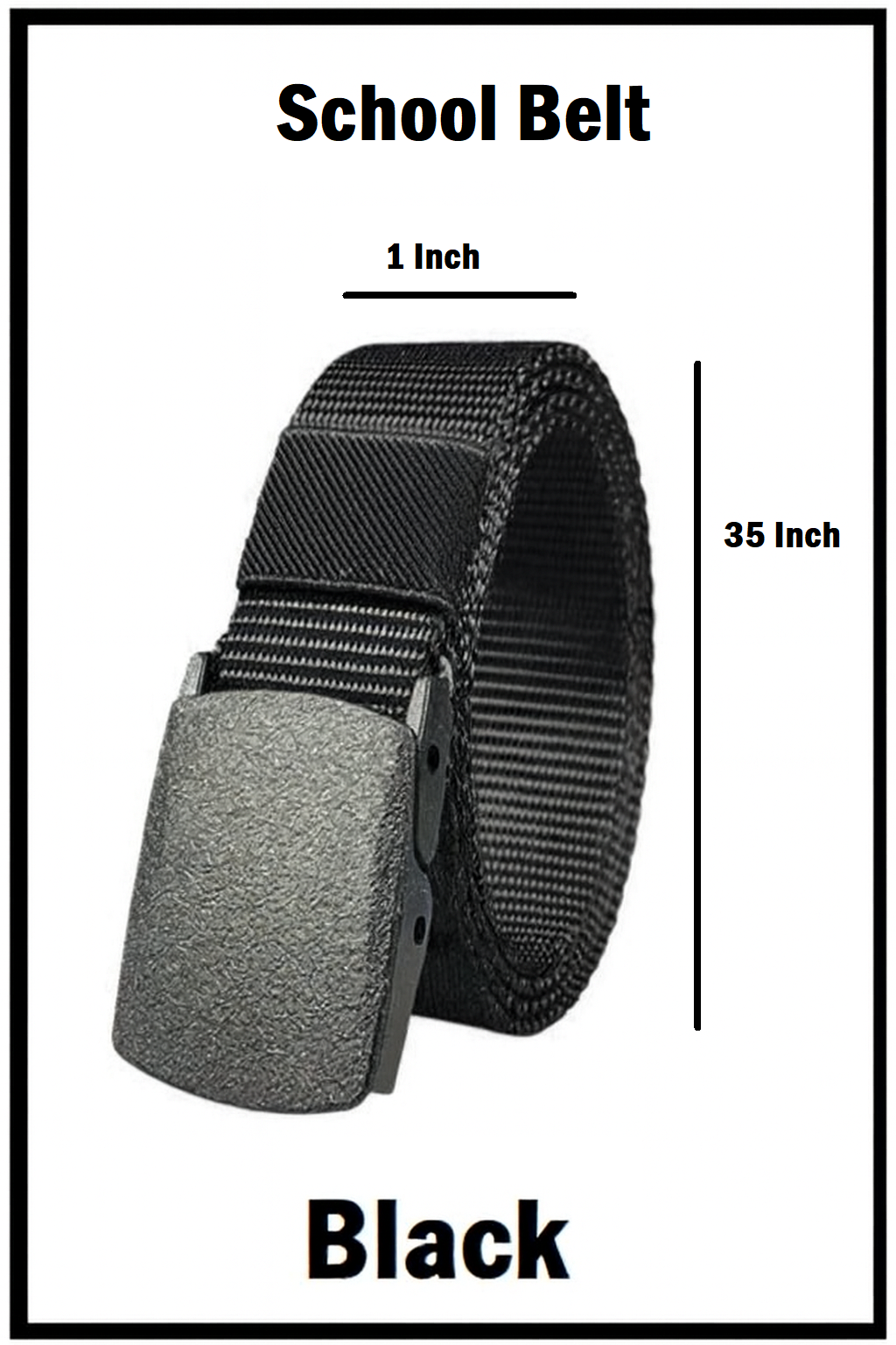 Nylon Canvas School Belt for Boys | Double Side Color Belt for Trousers