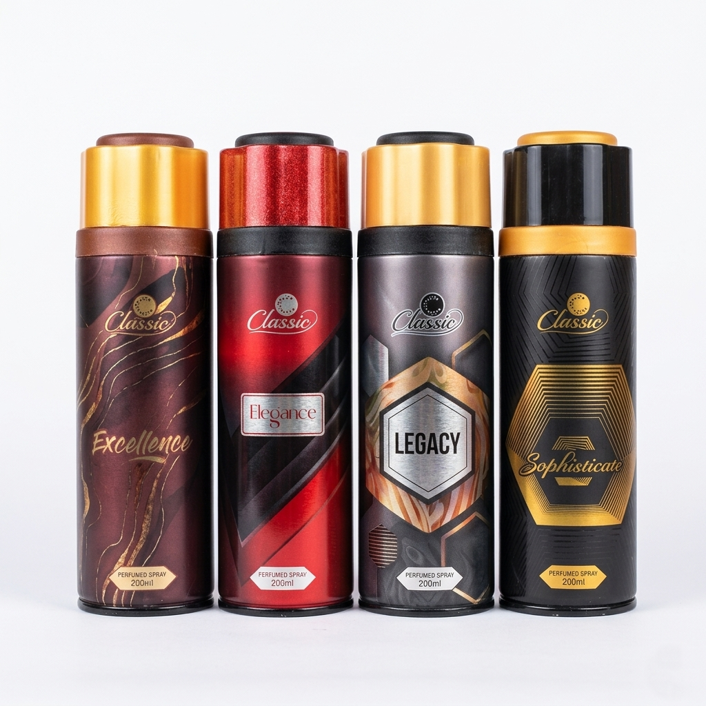 Classic Body Spray 200ml for Men & Women | Long Lasting Deodorant | Fresh Masculine Fragrance Body Spray