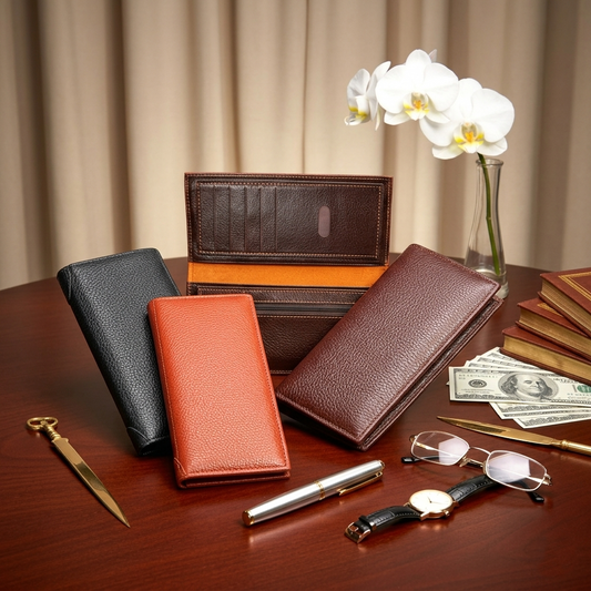 Long Wallet for Women | Multi Card Pocket Mobile Wallet | PU Leather Wallet for Men & Women | Stylish Clutch Purse