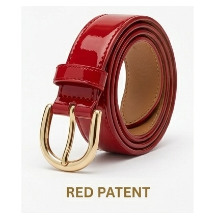 PU Leather Ladies Belts for Women | Plain Stylish Waist Belt for Girls | Adjustable Fashion Belt