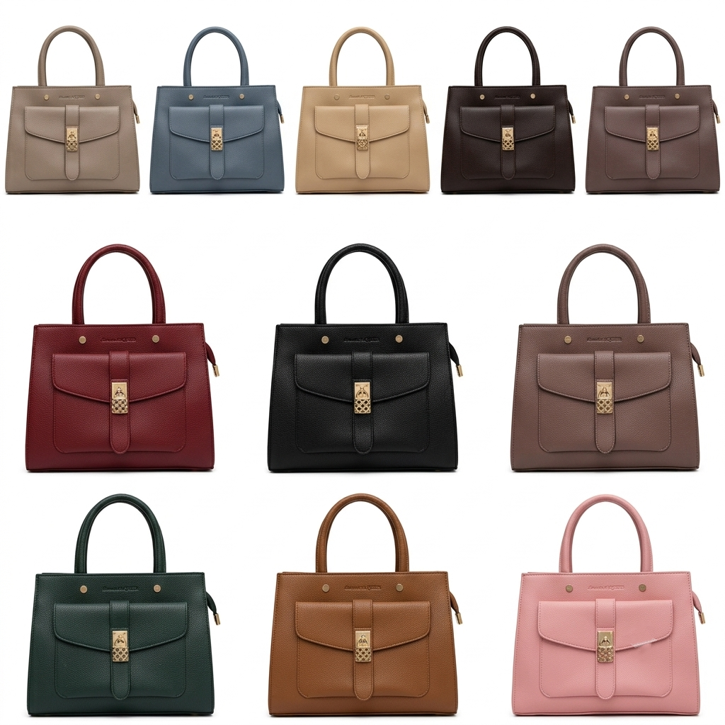 Top Handle Satchel Bag for Girls | Premium Faux Leather Shoulder Handbag | Stylish Trendy Party Bag | Elegant Women's Satchel Purse