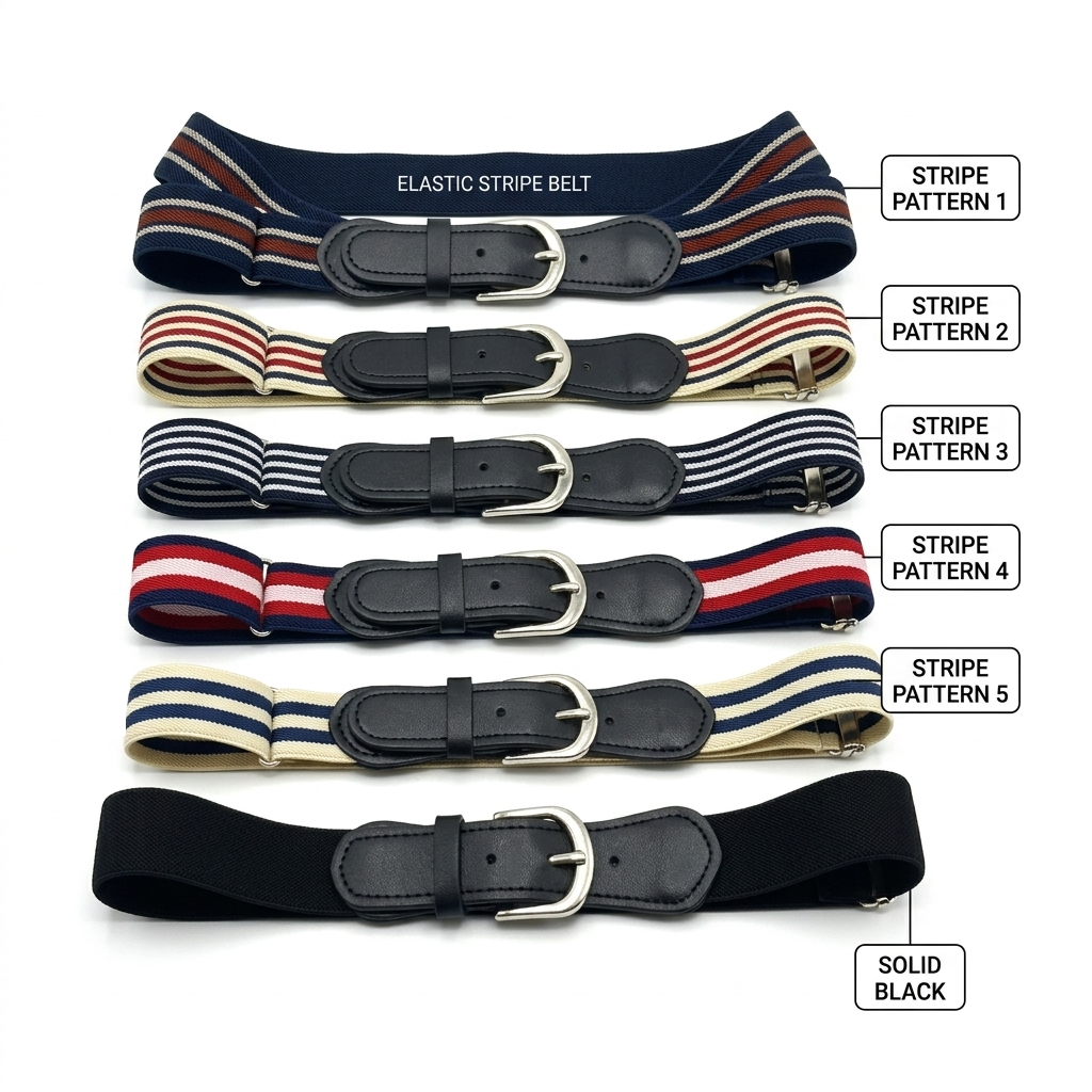 Baby Elastic Belt Adjustable | Kids Stretchable Waist Belt Multicolor