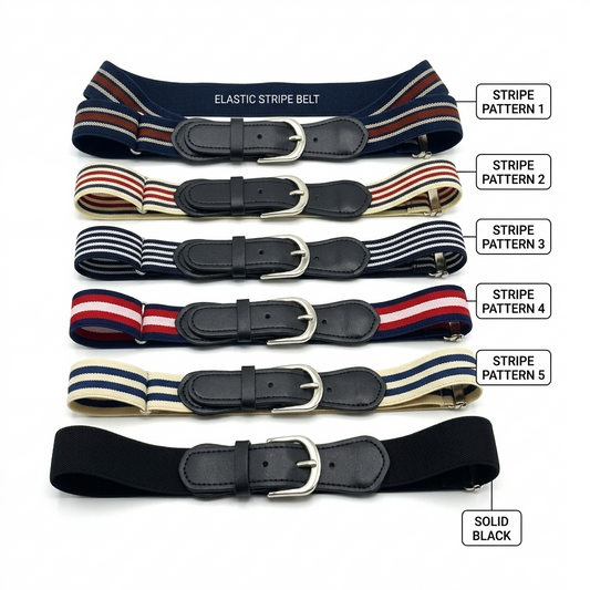 Baby Elastic Belt Adjustable | Kids Stretchable Waist Belt Multicolor
