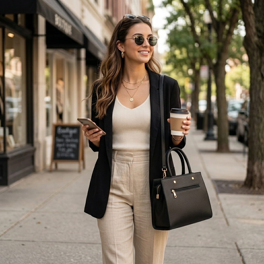 Stylish Shoulder Bag for Girls | Premium Faux Leather Tote Bag for Women | Elegant Durable Handbag | Party & Daily Use Purse
