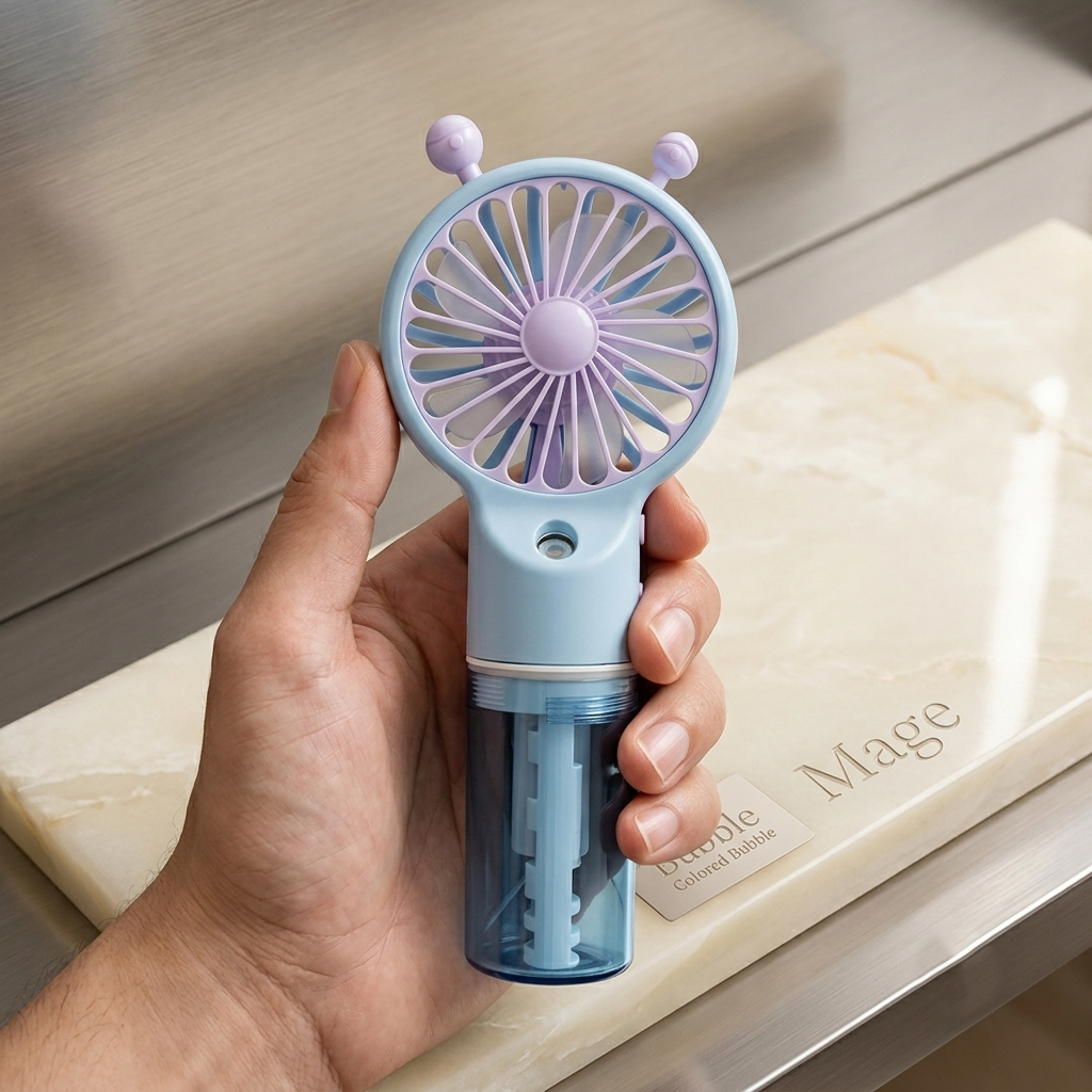Water Mist Portable Mini Handheld Fan | USB Rechargeable Mini Flower Fan