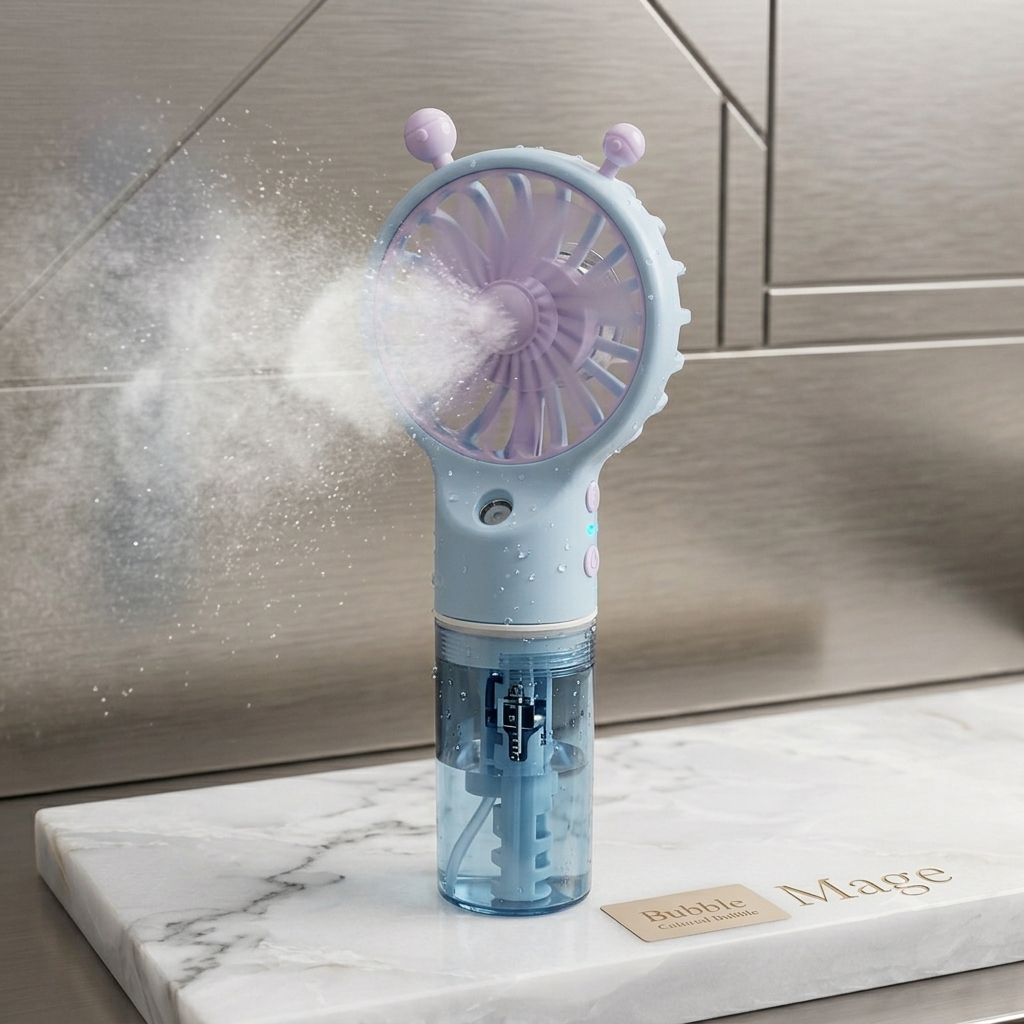 Water Mist Portable Mini Handheld Fan | USB Rechargeable Mini Flower Fan