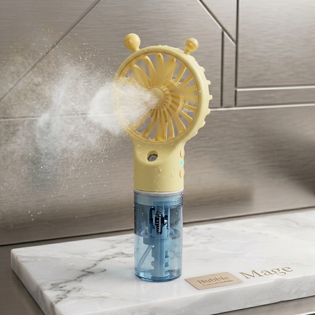 Water Mist Portable Mini Handheld Fan | USB Rechargeable Mini Flower Fan