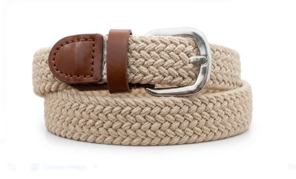 Woven Elastic Belt for Kids | Stretchable Braided Boys Belt | Adjustable Casual Waist Belt